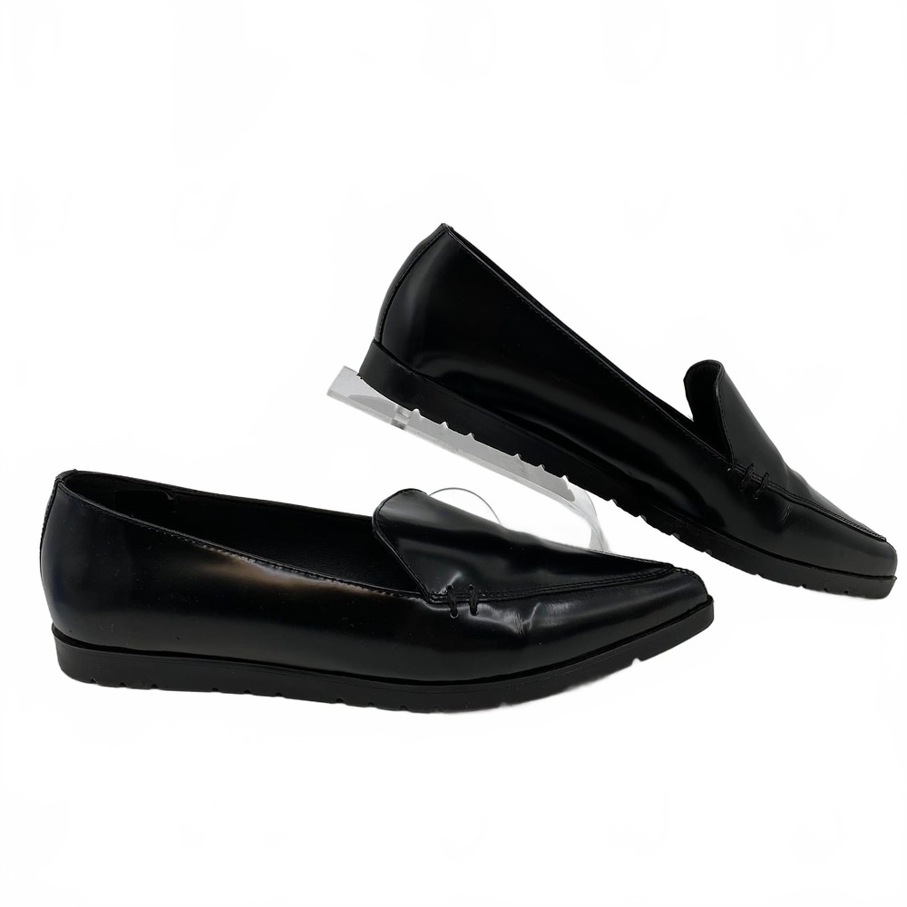 Shellys London Black Leather Pointed Toe Loafers | Women’s EU 38